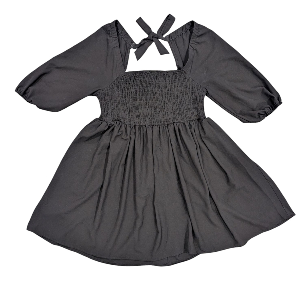 Nasty Gal Black Dress With Tie at Back